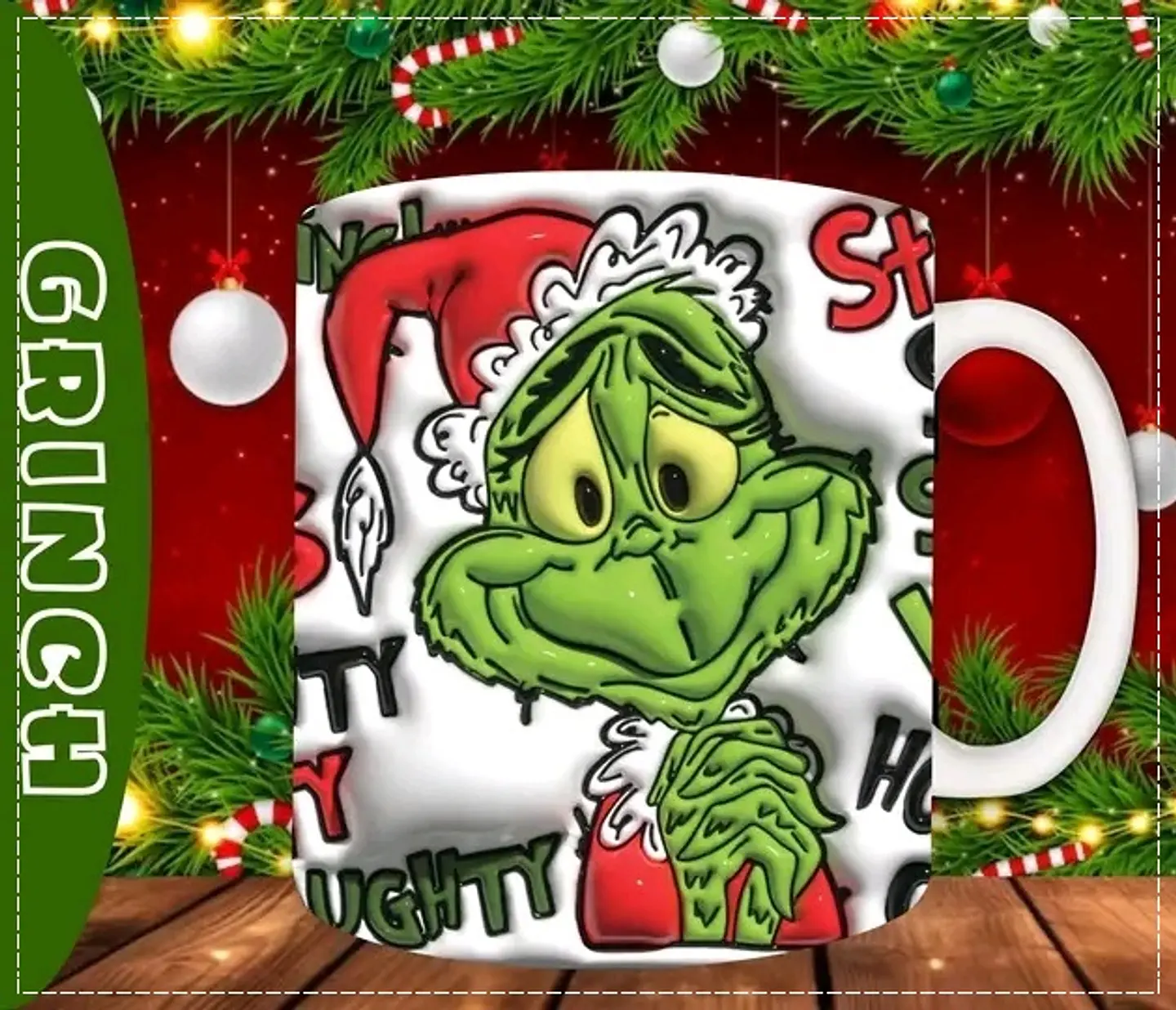 30 Artes para Caneca Natal 3d em Jpg 8