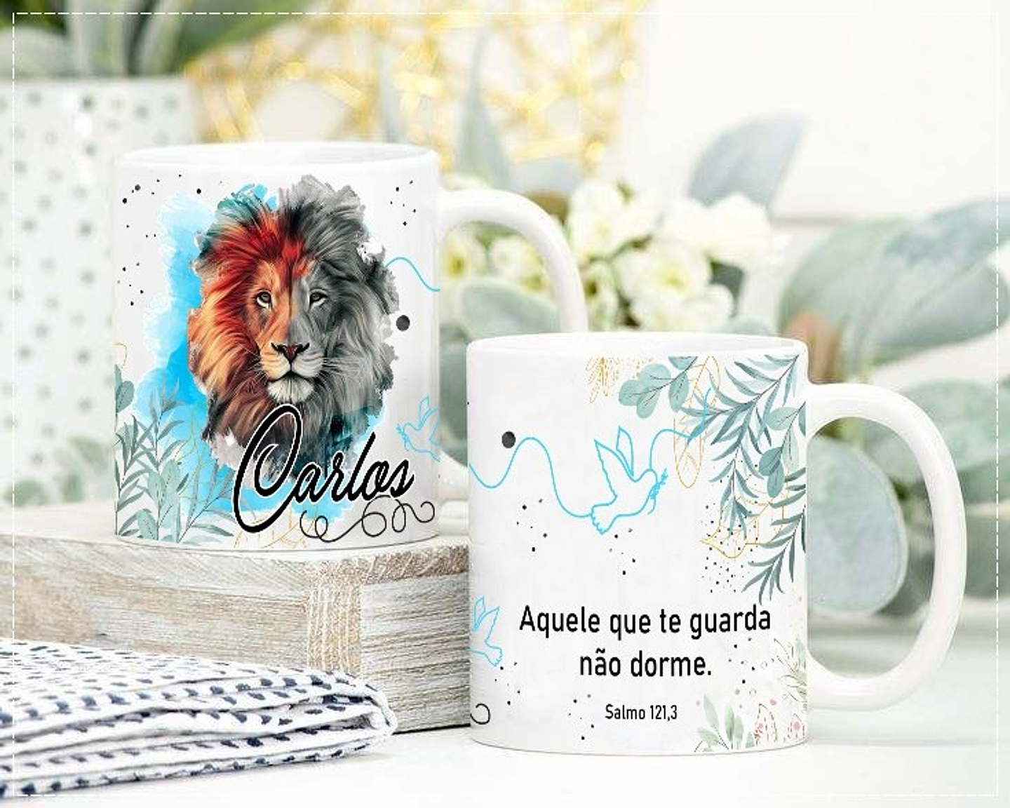 2 Artes Caneca Leão de Judá Arquivo em CorelDraw 1