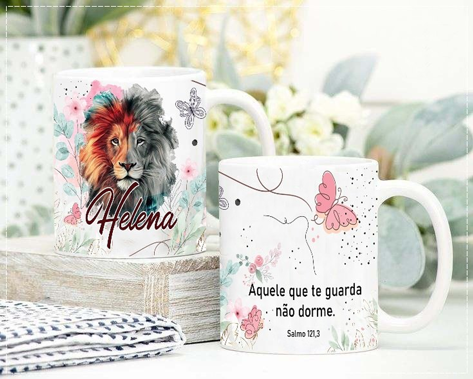 2 Artes Caneca Leão de Judá Arquivo em CorelDraw 2