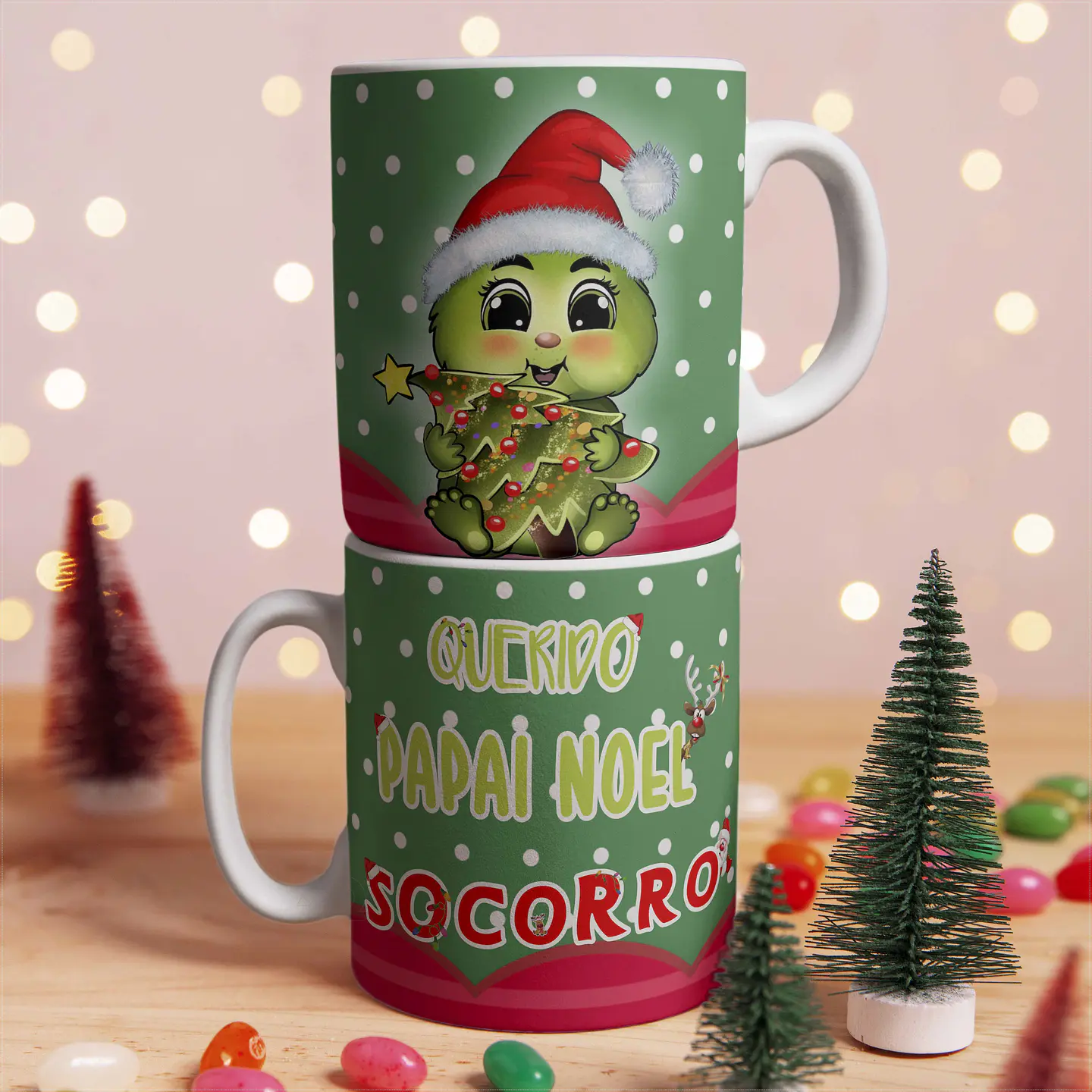 7 Artes Caneca Baby Grinch Arquivo em CorelDraw   1