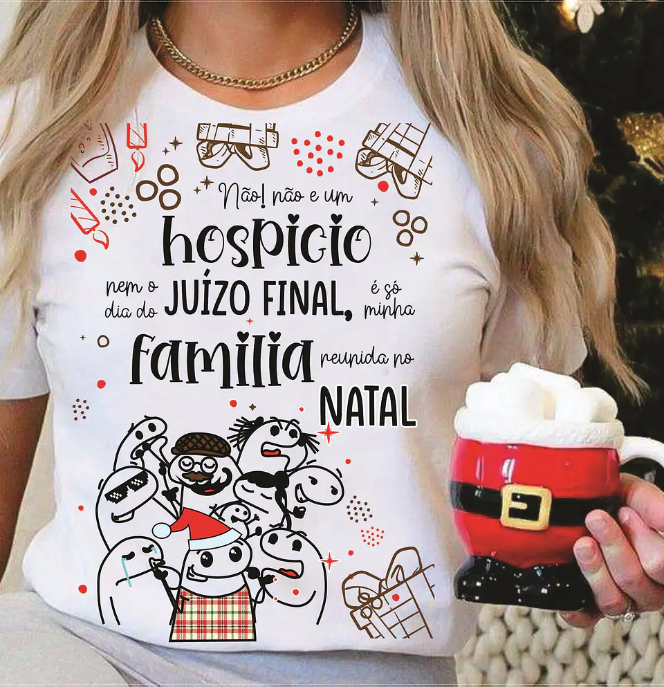 10 Artes Caneca e Camisa Flork Pix Natal Arquivo em CorelDraw 8