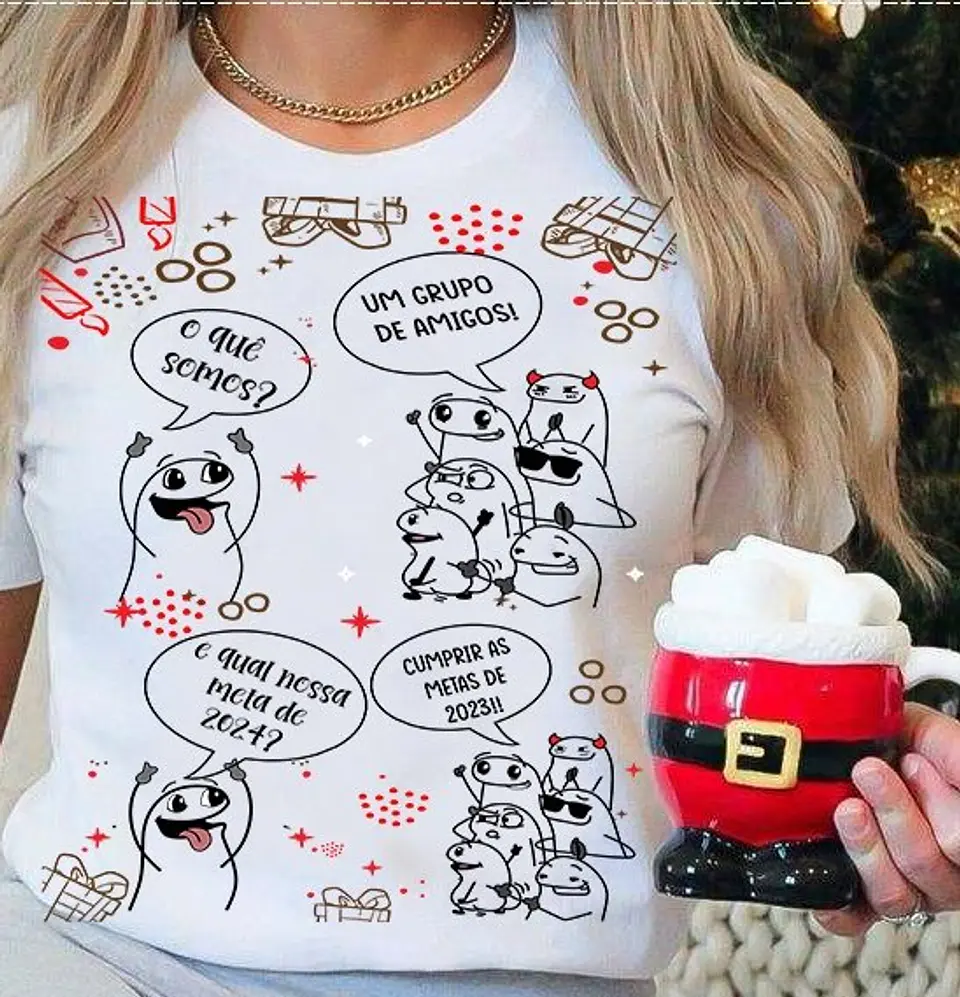 10 Artes Caneca e Camisa Flork Pix Natal Arquivo em CorelDraw 9