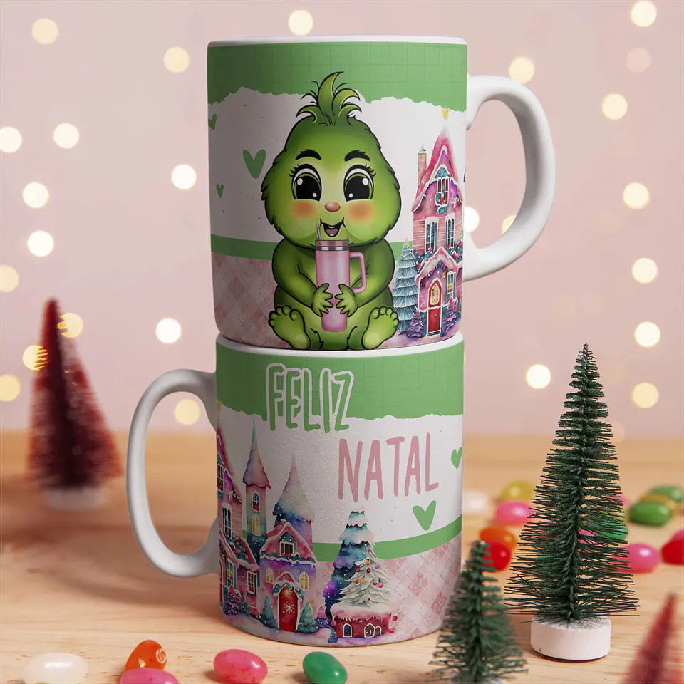 7 Artes Caneca Baby Grinch Arquivo em CorelDraw   5