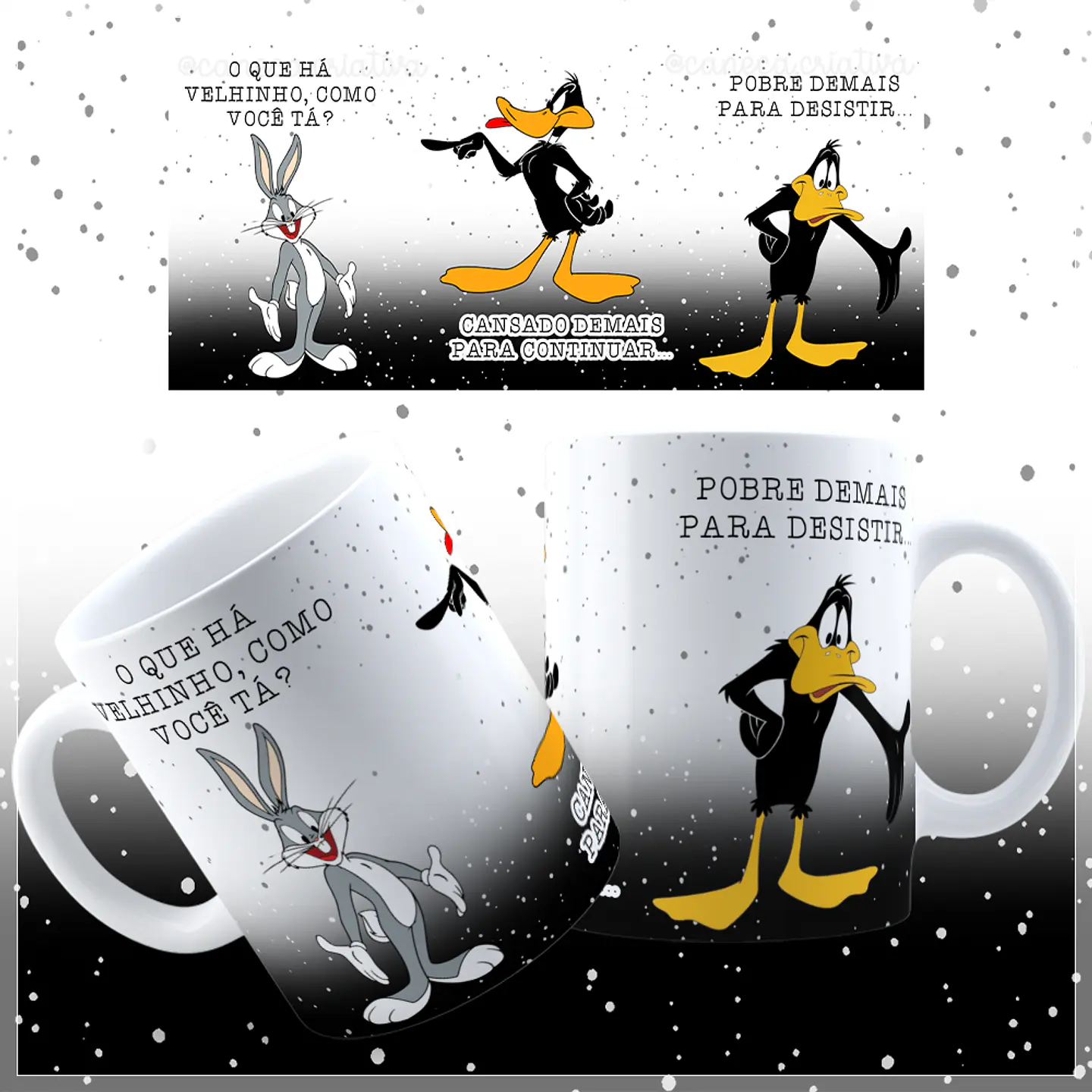 8 Artes para Caneca Patolino Animado Arquivos Jpg  2