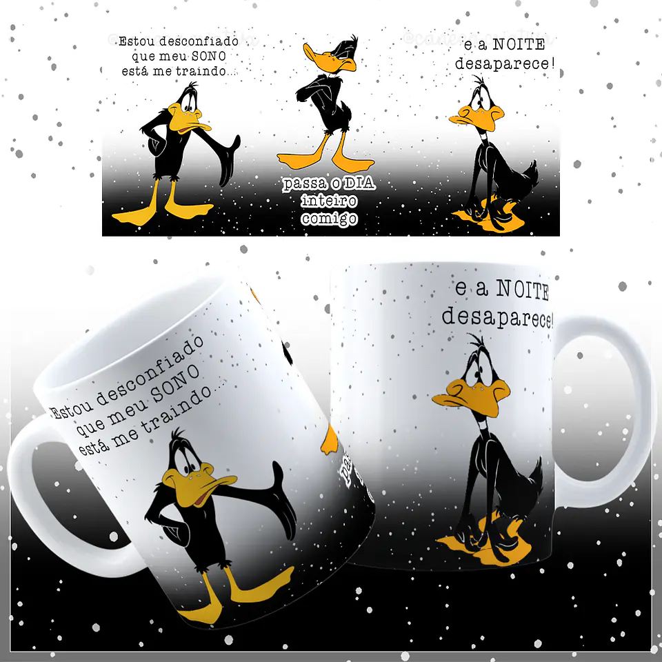 8 Artes para Caneca Patolino Animado Arquivos Jpg  3