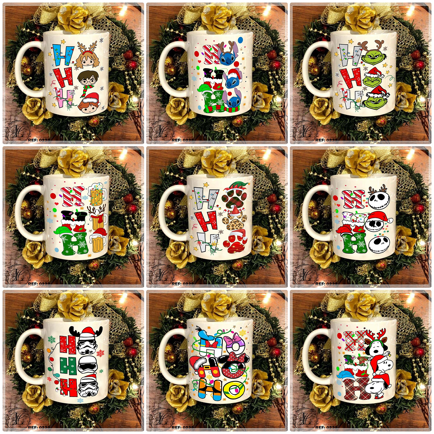 20 Artes para Caneca e Camisa Natal Arquivo em Jpg 1