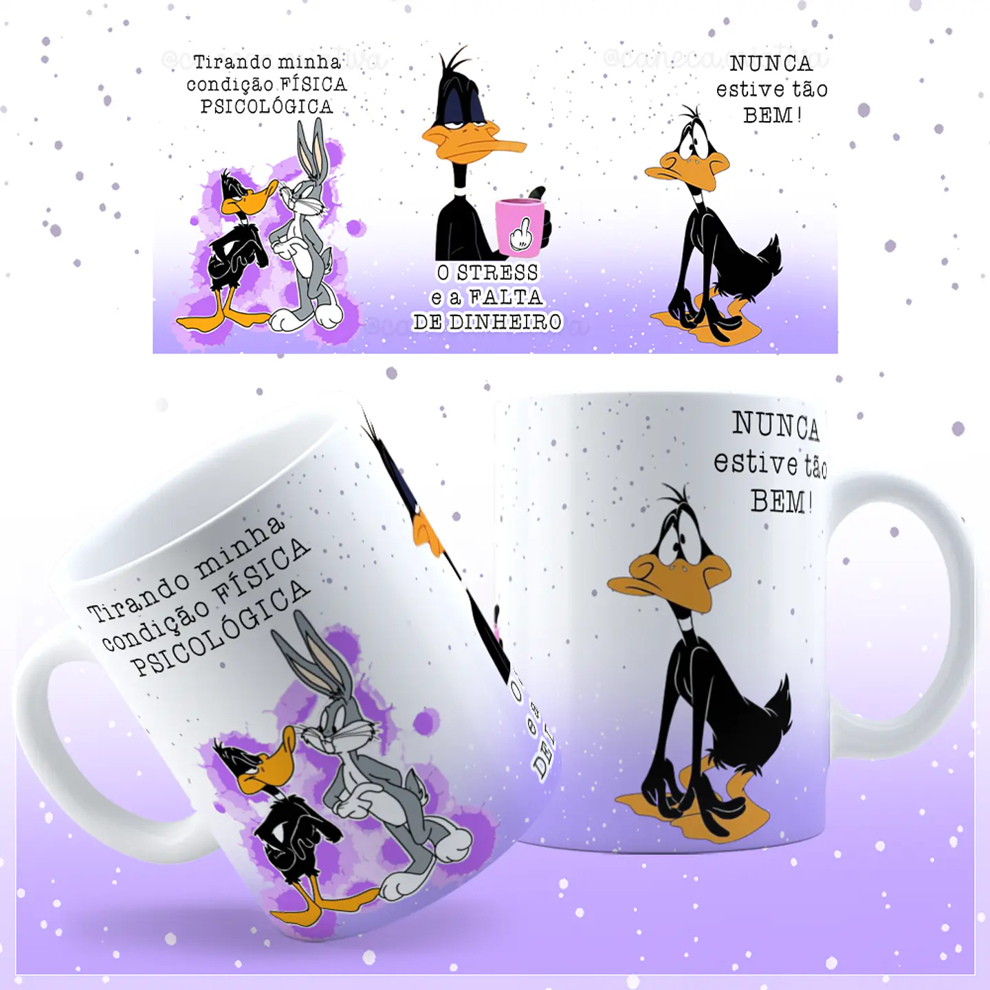 8 Artes para Caneca Patolino Animado Arquivos Jpg  4