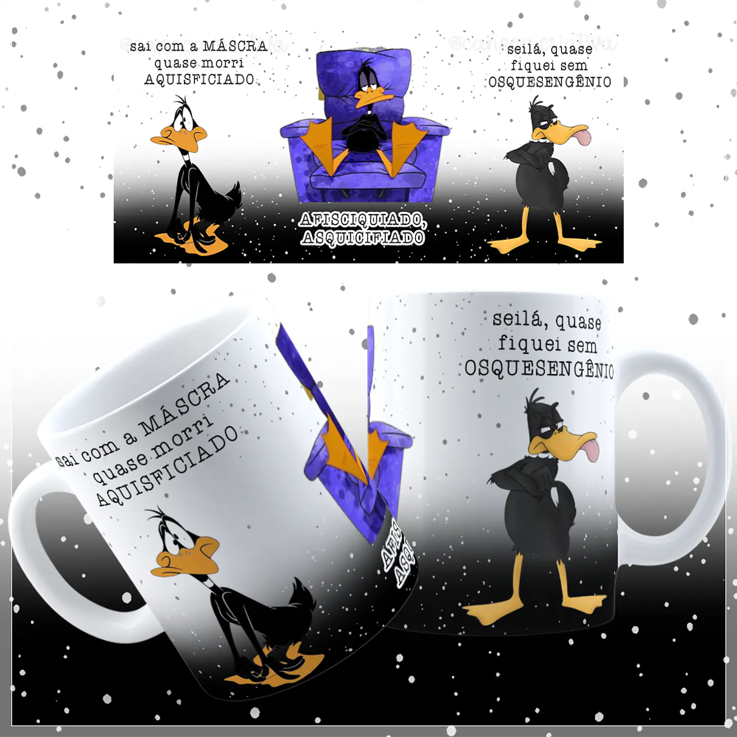 8 Artes para Caneca Patolino Animado Arquivos Jpg  5