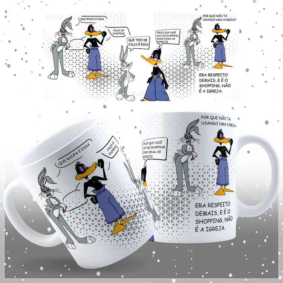 8 Artes para Caneca Patolino Animado Arquivos Jpg  6