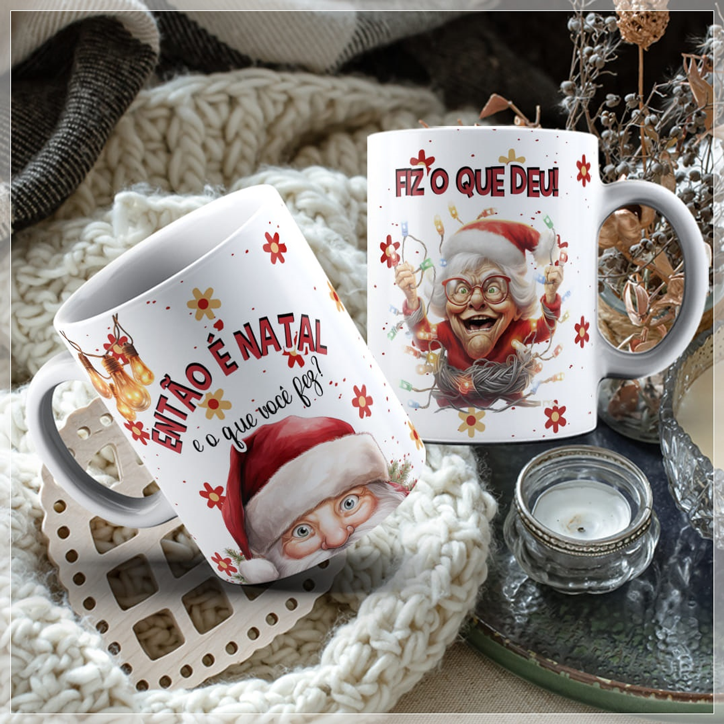 11 Artes para Caneca Natal Arquivos em CorelDraw 5
