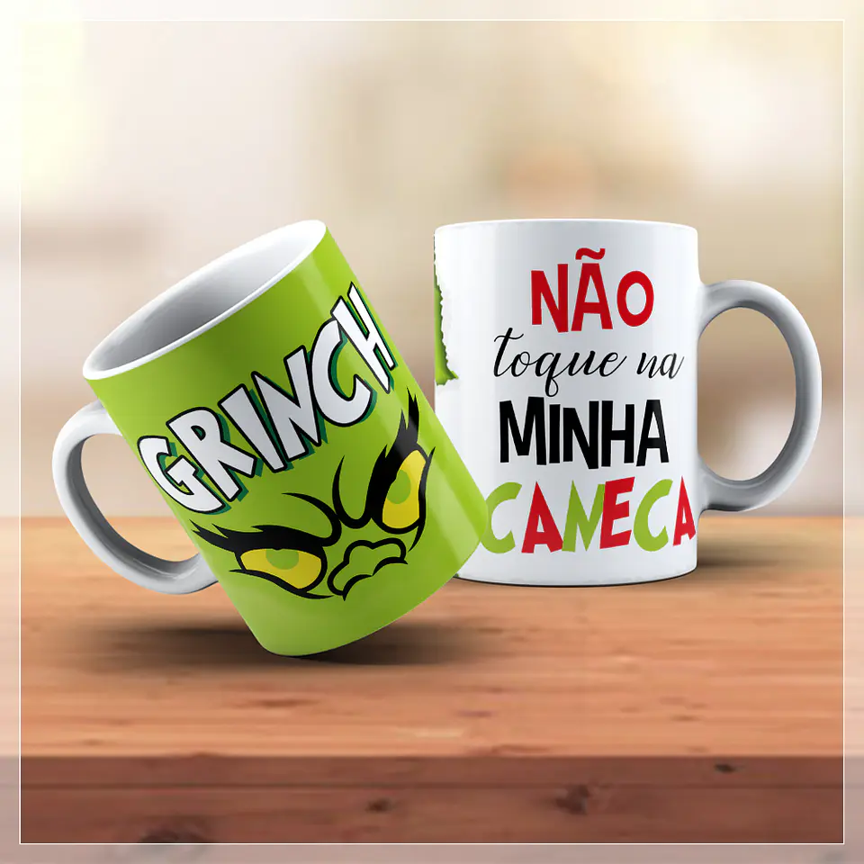 18 Artes para Caneca Natal Grinch Arquivo em Jpg   4
