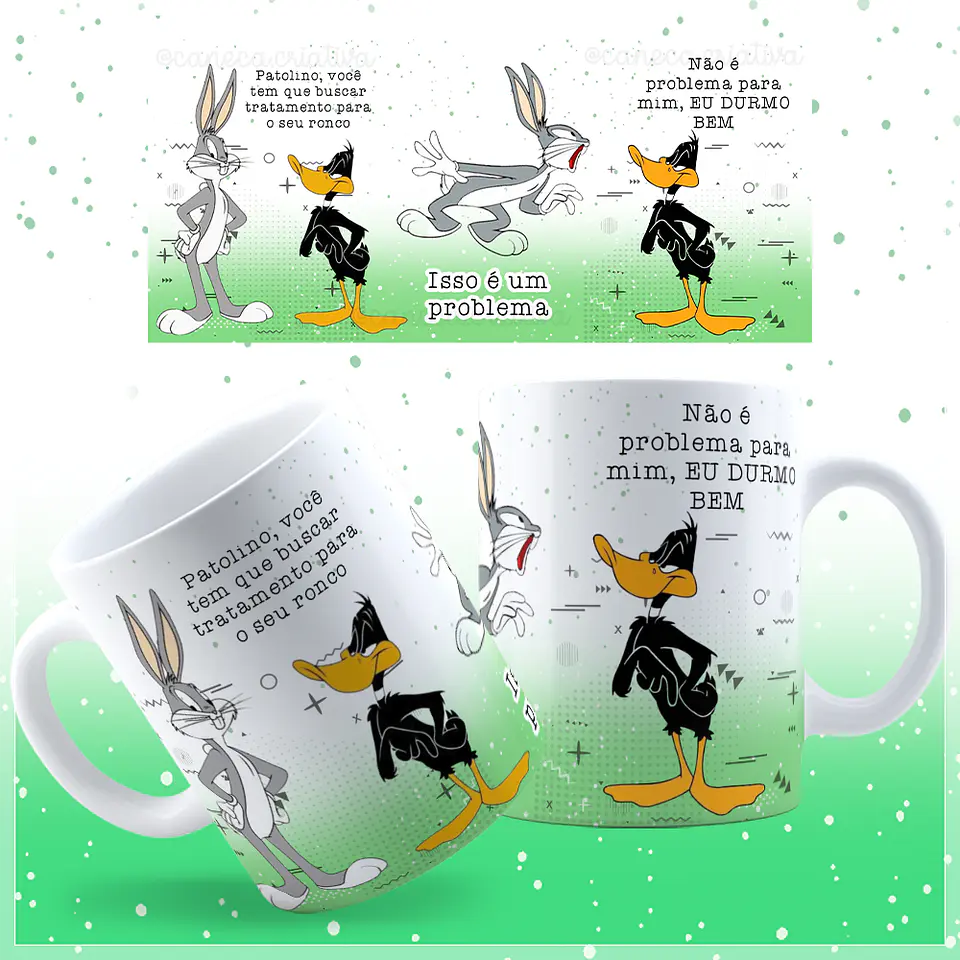 8 Artes para Caneca Patolino Animado Arquivos Jpg  7