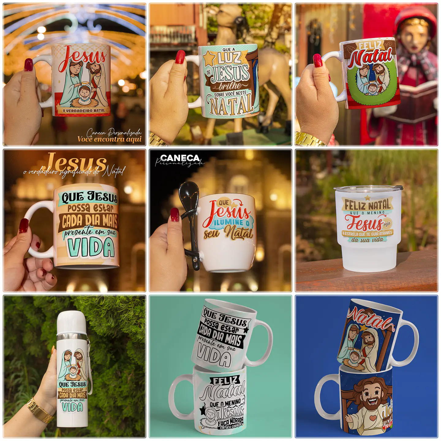 30 Artes para Caneca Natal de Jesus Arquivo em Jpg 1