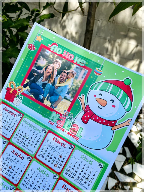Arquivo Calendário Natal 2024 em Png