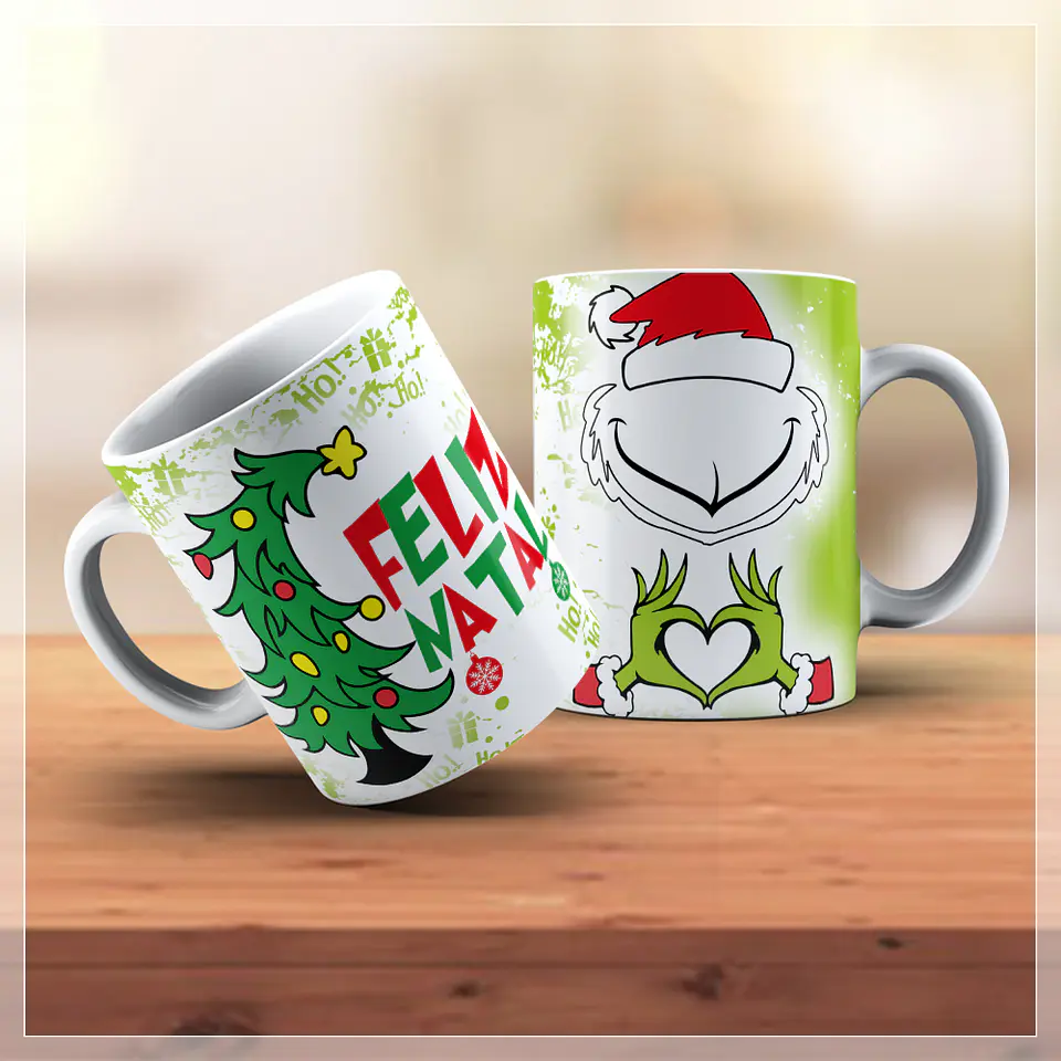 18 Artes para Caneca Natal Grinch Arquivo em Jpg   7