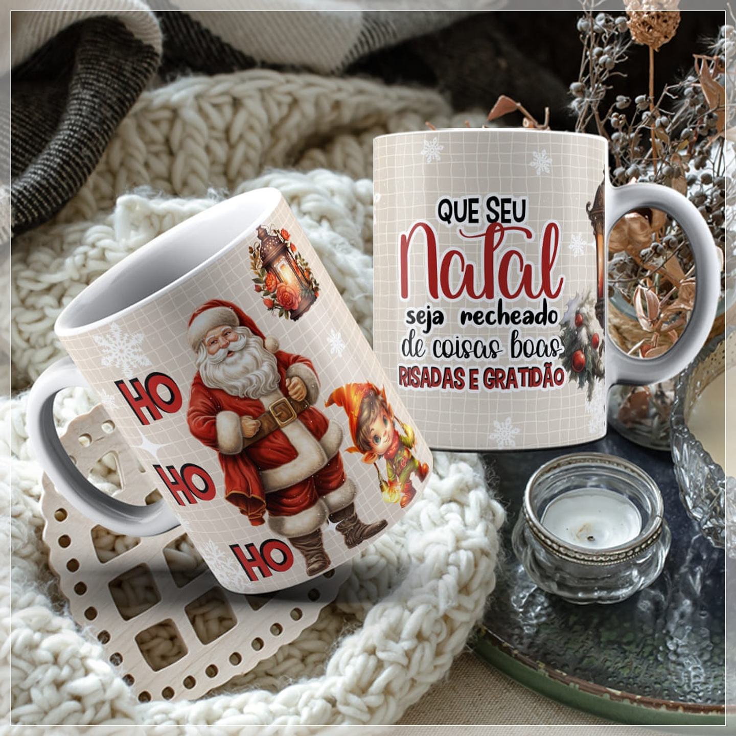 11 Artes para Caneca Natal Arquivos em CorelDraw 10