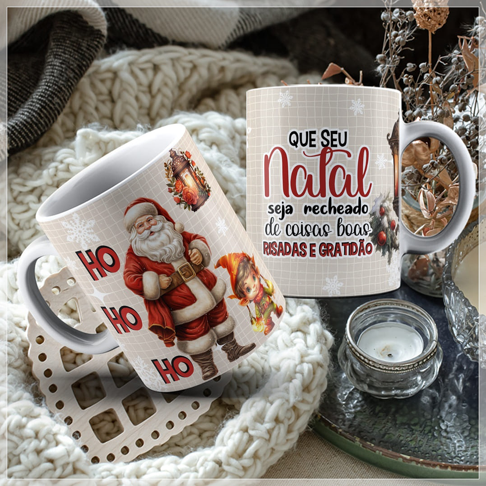 11 Artes para Caneca Natal Arquivos em CorelDraw 10