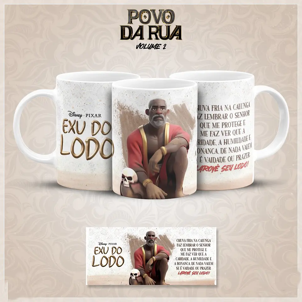 20 Artes para Caneca Povo de Rua Pixar Vol.02 Arquivo em Jpg  10