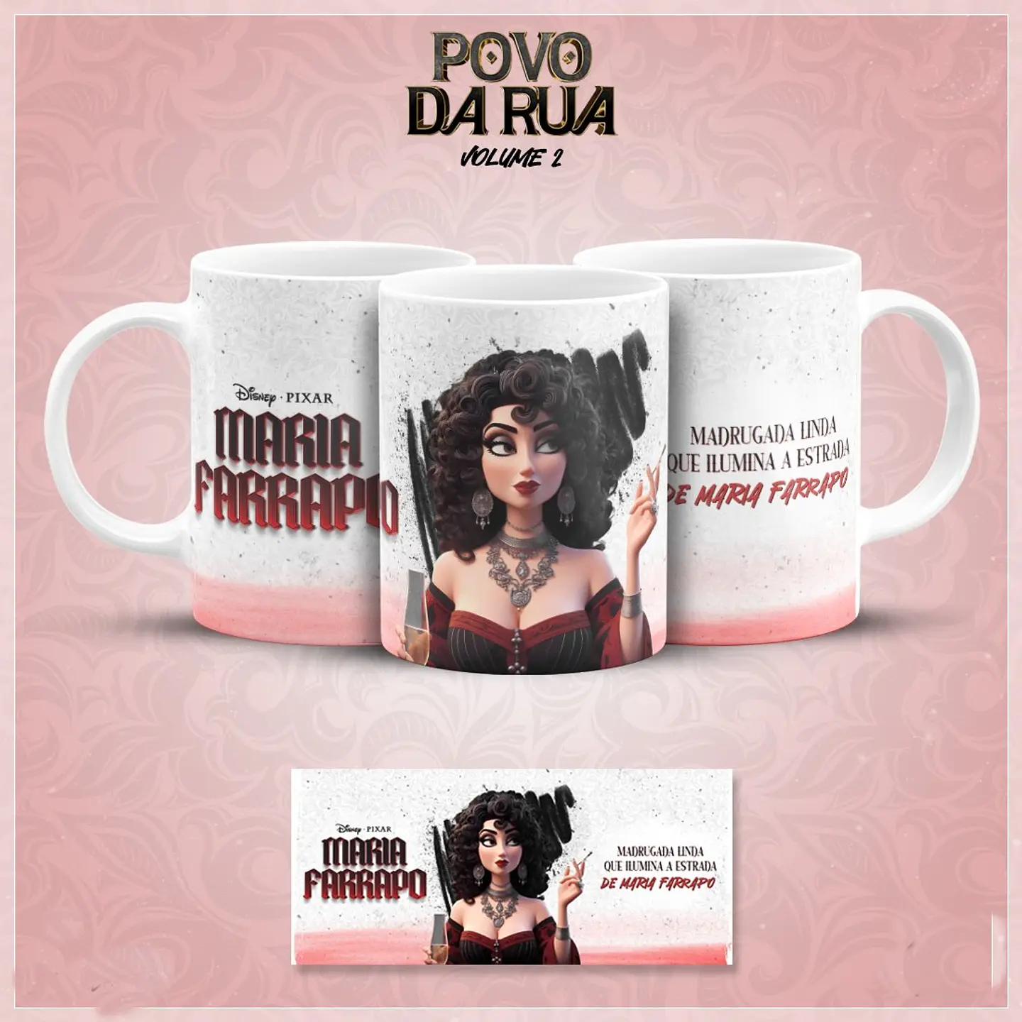 20 Artes para Caneca Povo de Rua Pixar Vol.02 Arquivo em Jpg  12