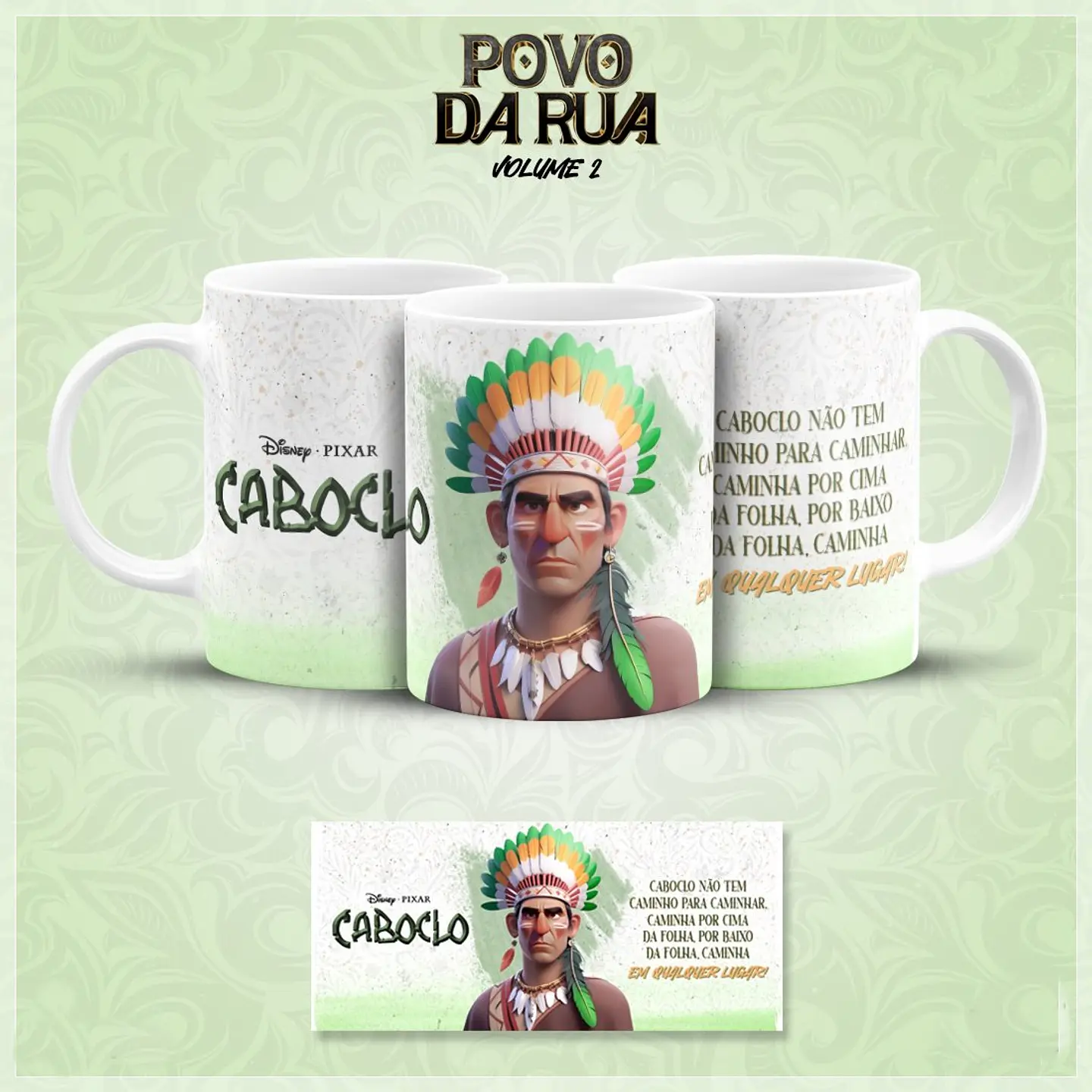 20 Artes para Caneca Povo de Rua Pixar Vol.02 Arquivo em Jpg  14