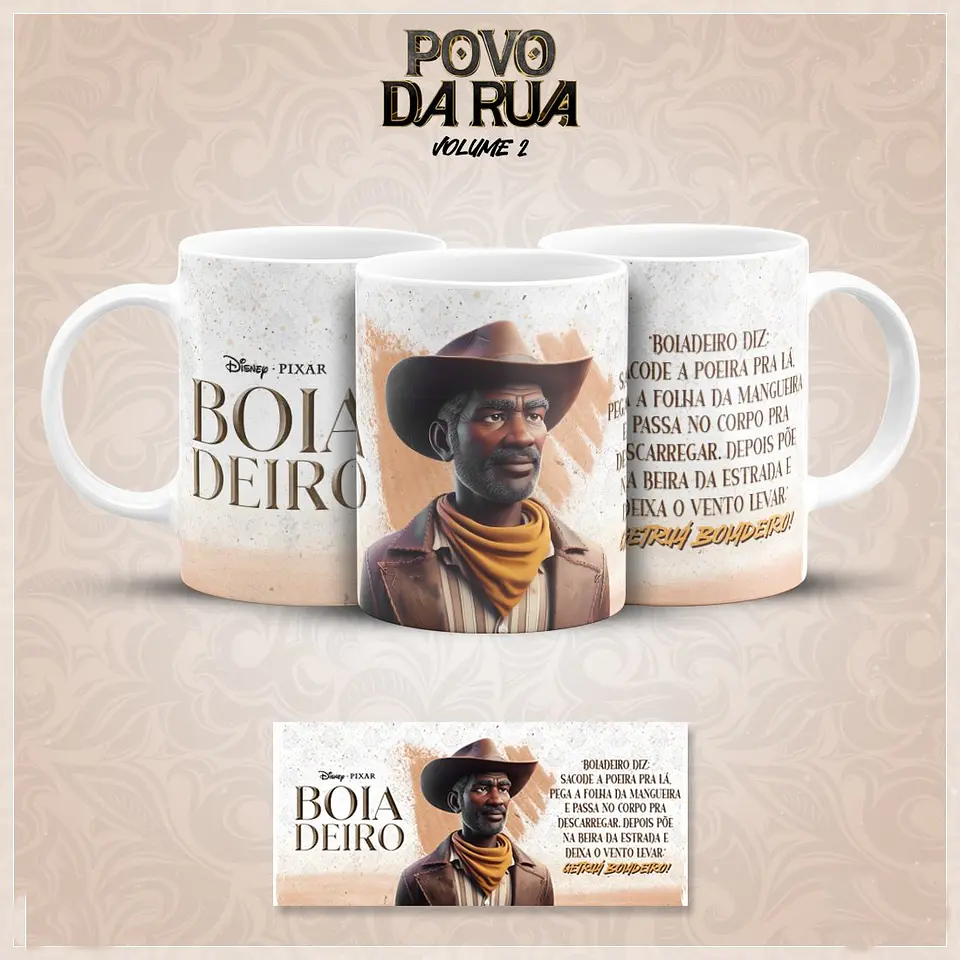20 Artes para Caneca Povo de Rua Pixar Vol.02 Arquivo em Jpg  16