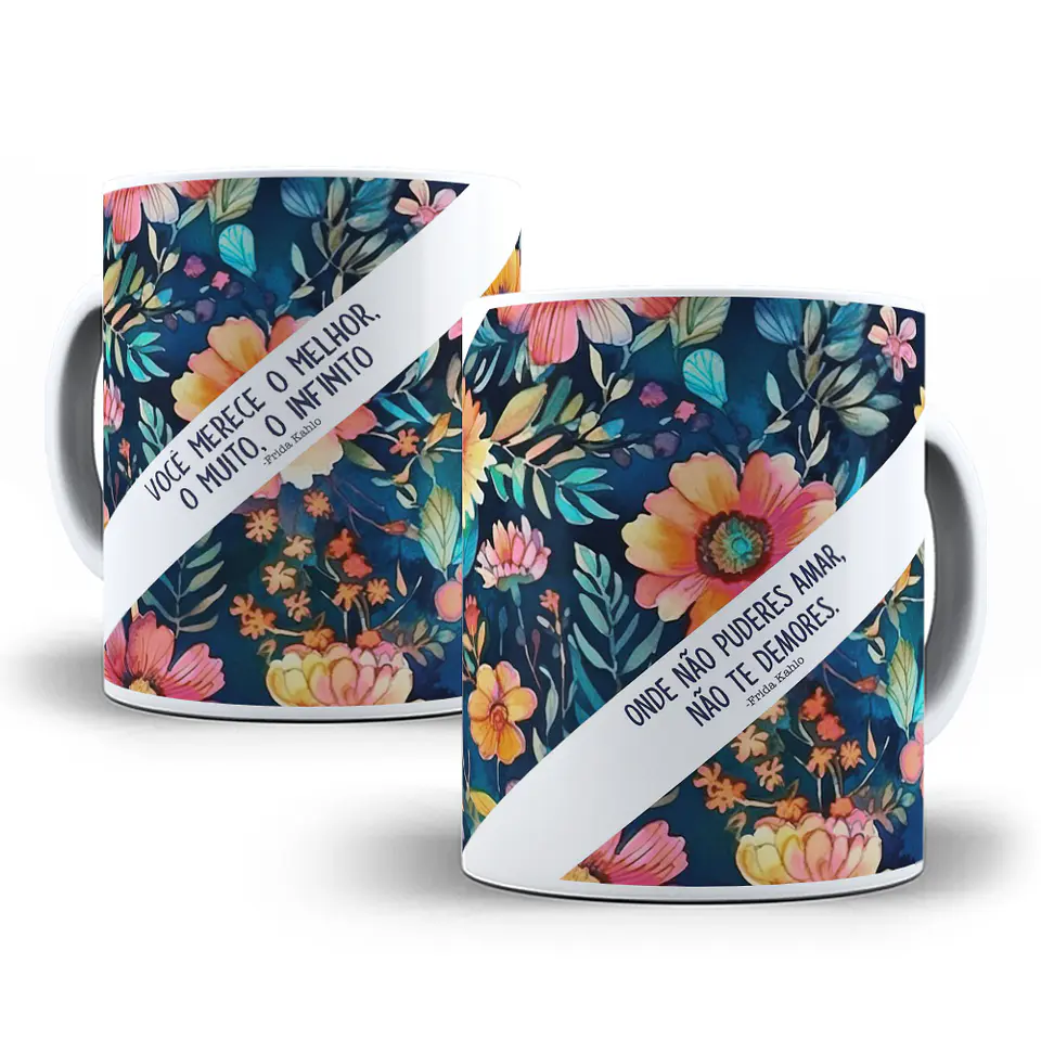 7 Artes para Caneca Frida Kalo Arquivo em Jpg  3