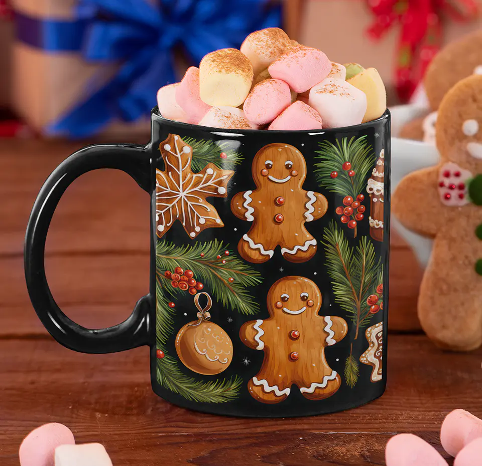 5 Artes para Caneca Biscoito Natalino Arquivo em Jpg  1