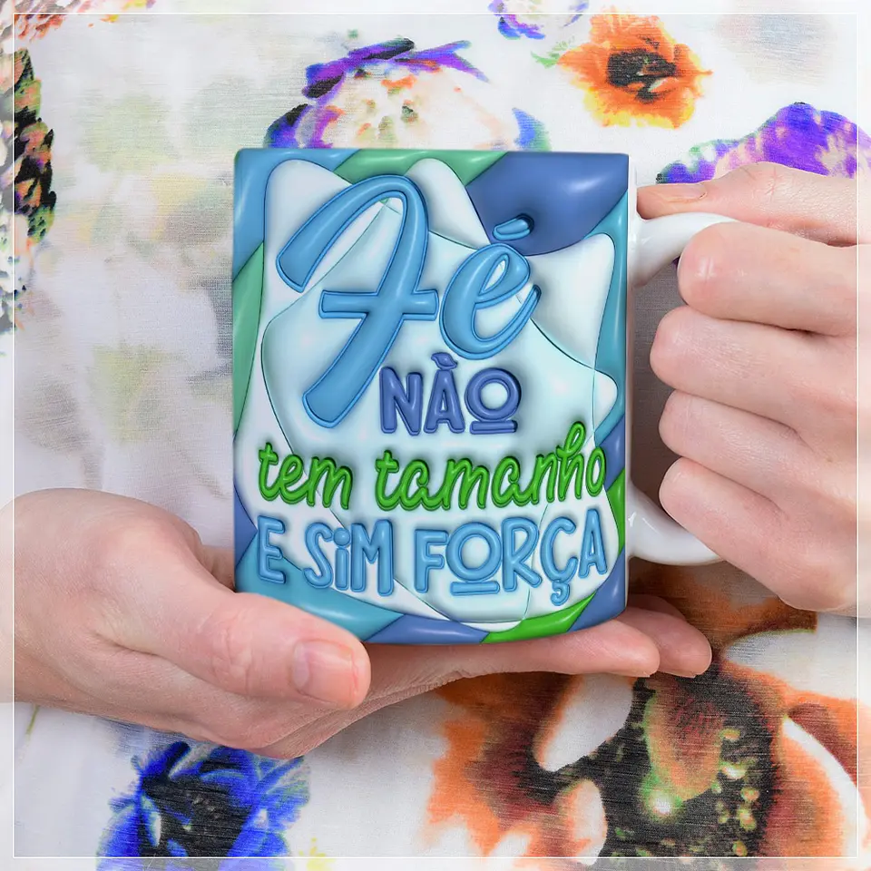 10 Artes para Caneca Frases Cristã Inflados 3d Arquivo em Jpg  5