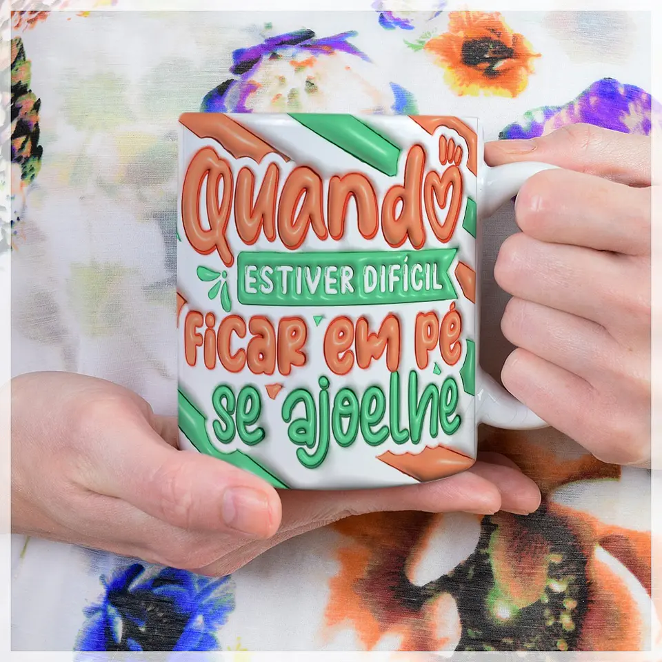10 Artes para Caneca Frases Cristã Inflados 3d Arquivo em Jpg  7