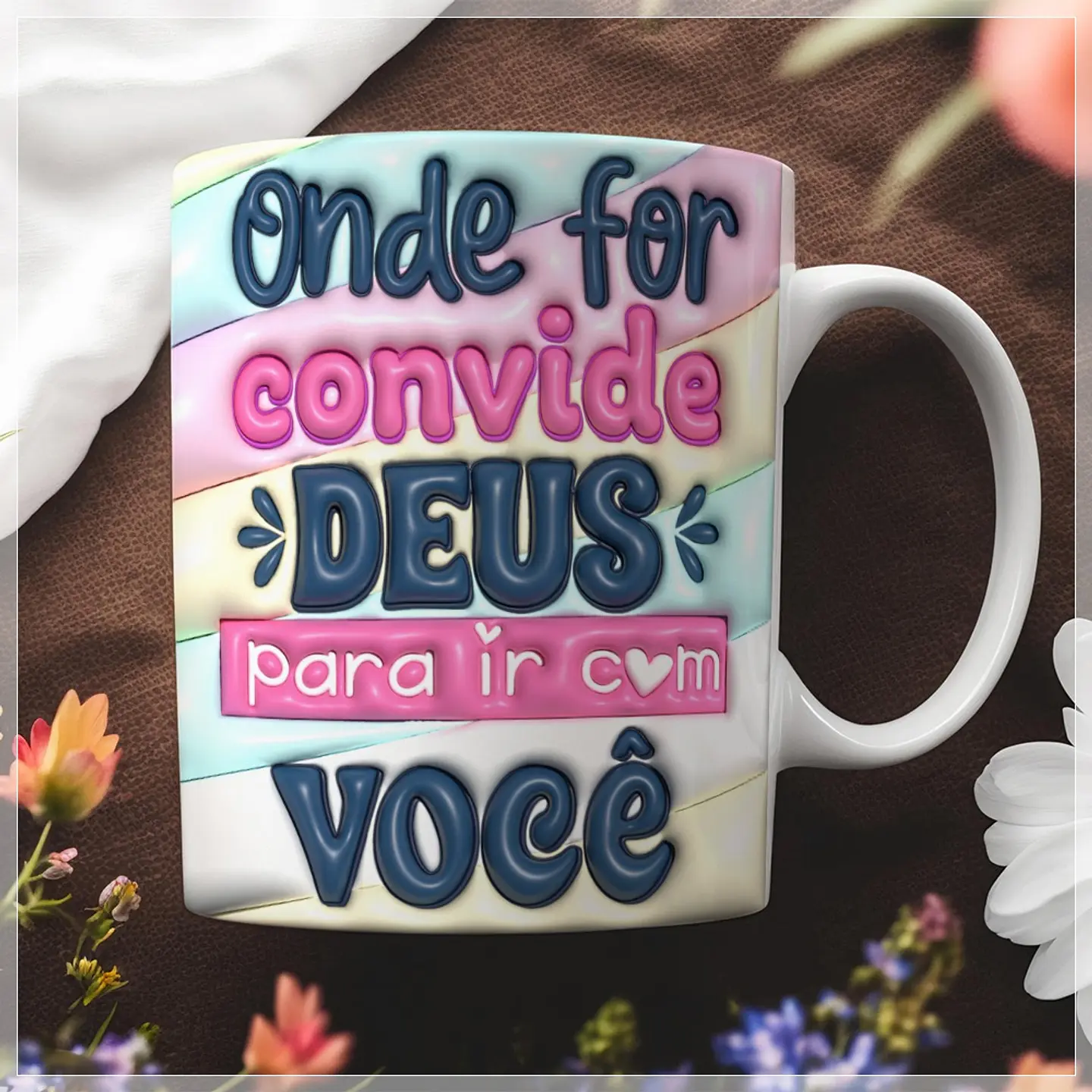 10 Artes para Caneca Frases Cristã Inflados 3d Arquivo em Jpg  9