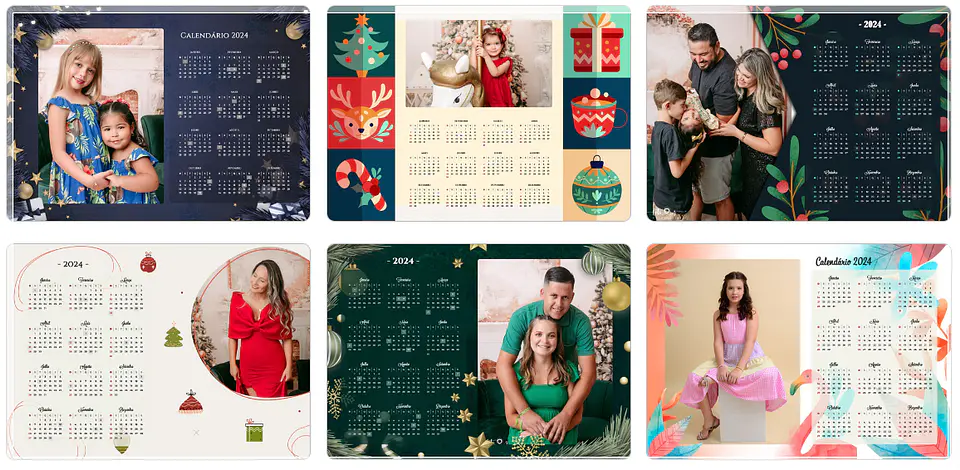 24 Artes para Calendários 2024 em Png 7