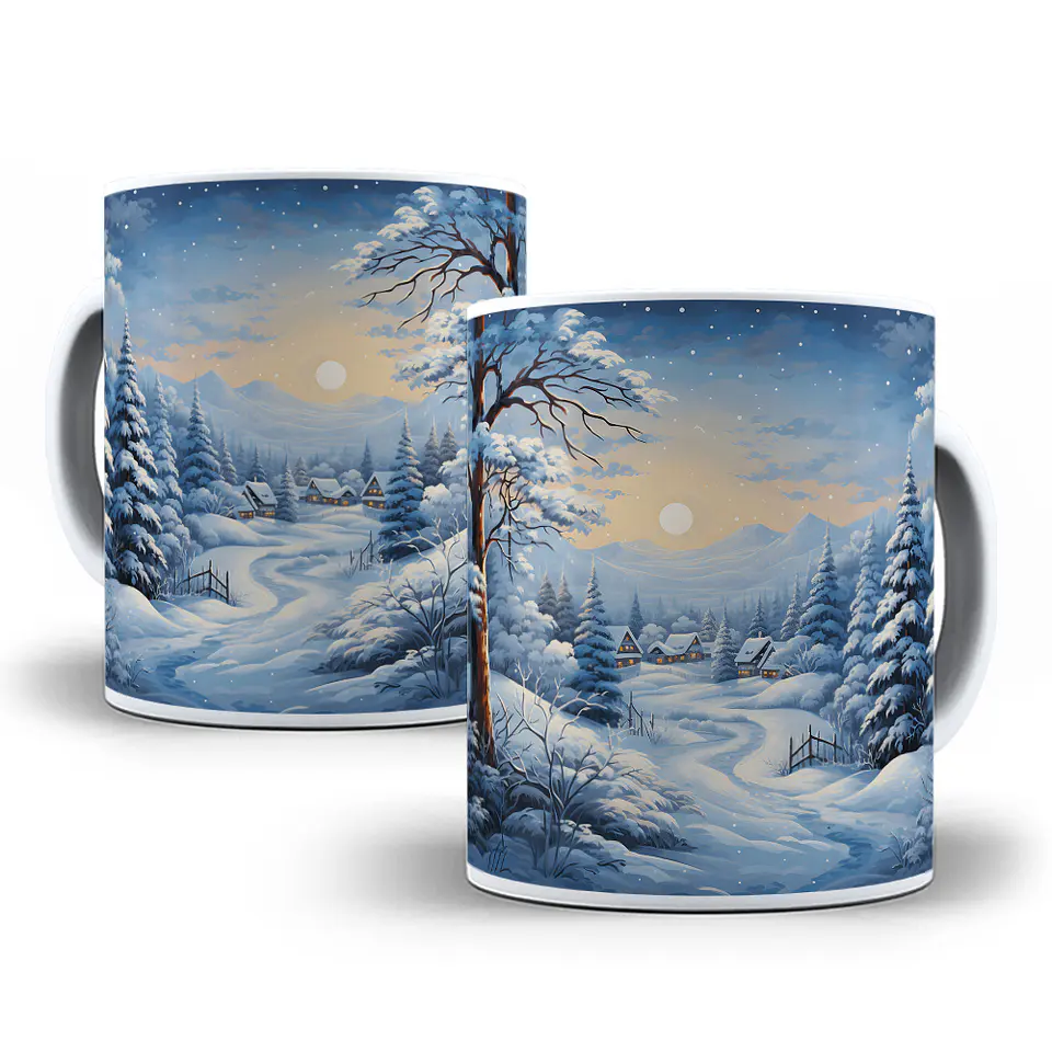 13 Artes para Caneca Arvores Natalino 3d Arquivo em Jpg   10