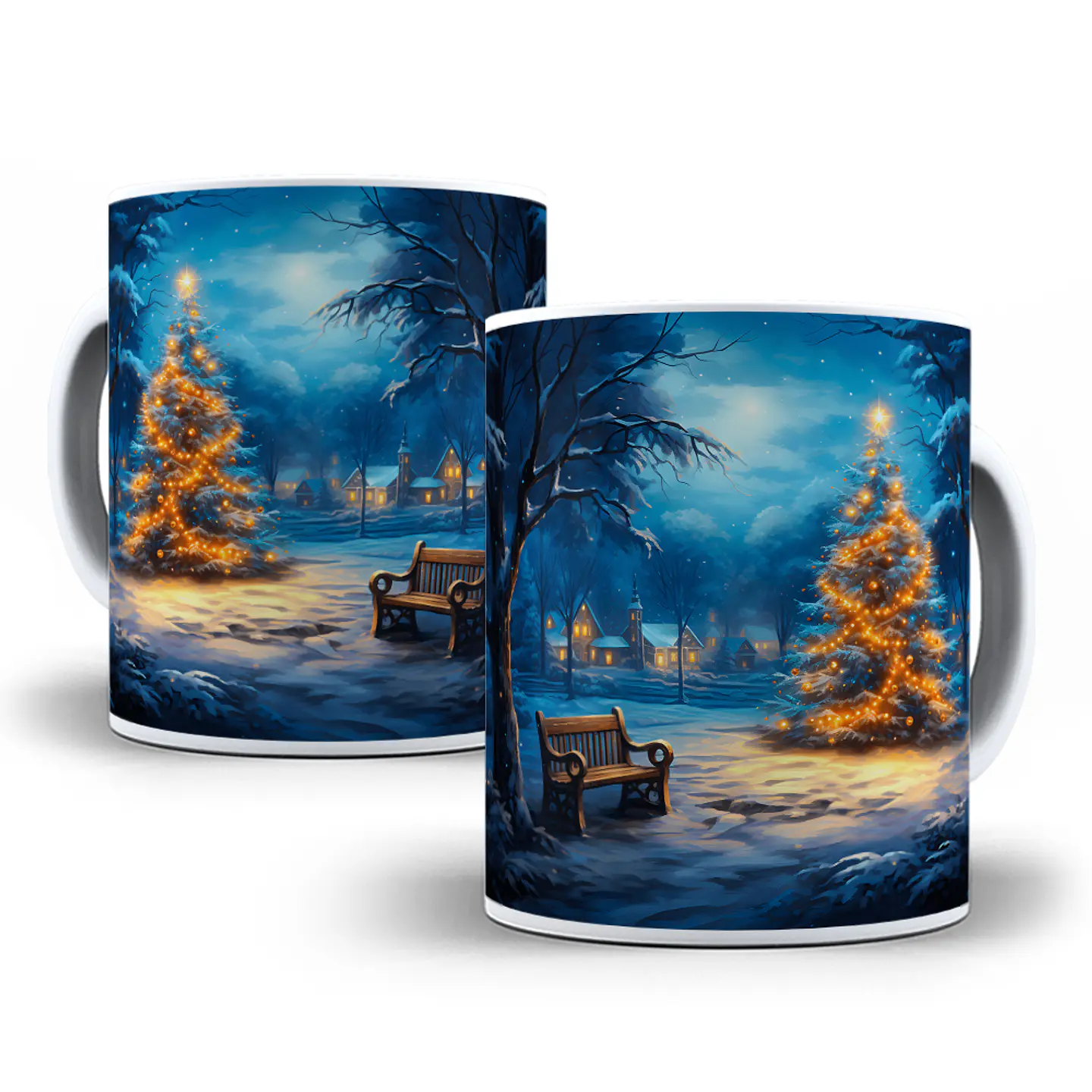 13 Artes para Caneca Arvores Natalino 3d Arquivo em Jpg   11