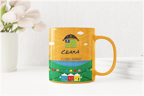 9 Artes para Caneca Estados do Nordeste Arquivo em CorelDraw