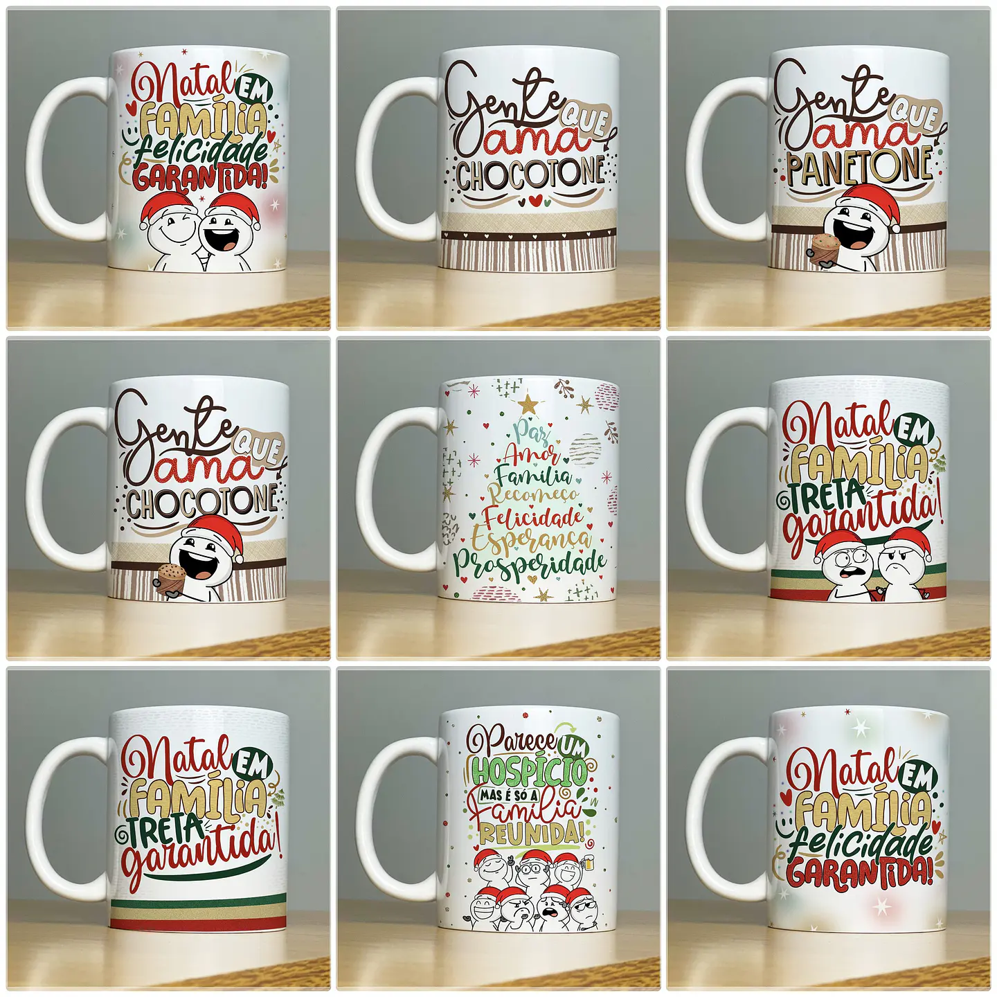 27 Artes para Caneca Natal Arquivo em Jpg  1