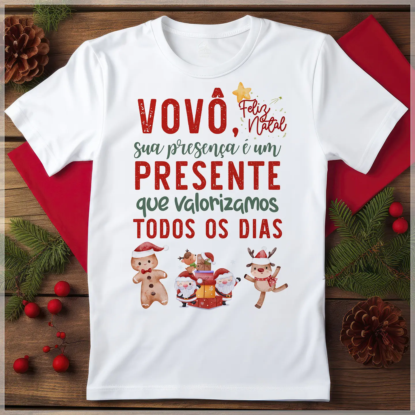16 Artes para Camisa Natal em Família Arquivo em CorelDraw 1