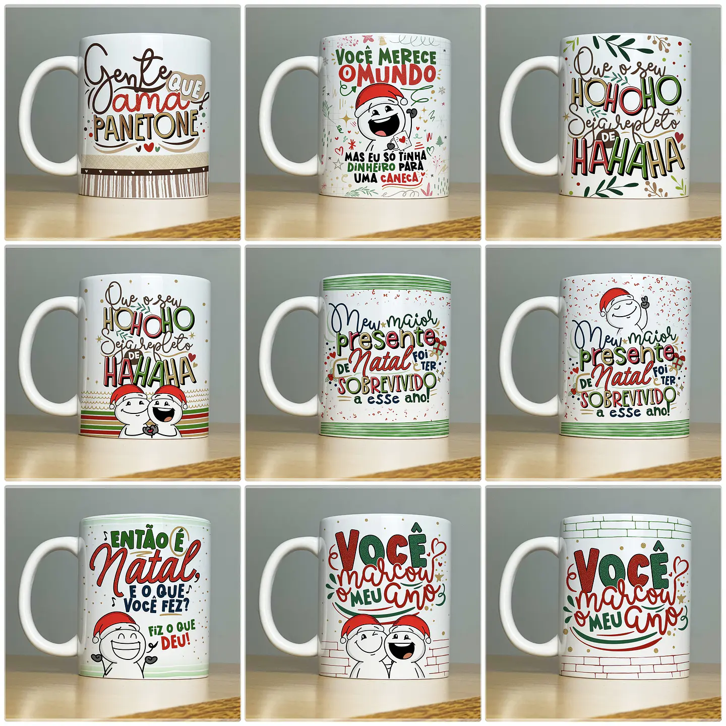 27 Artes para Caneca Natal Arquivo em Jpg  2