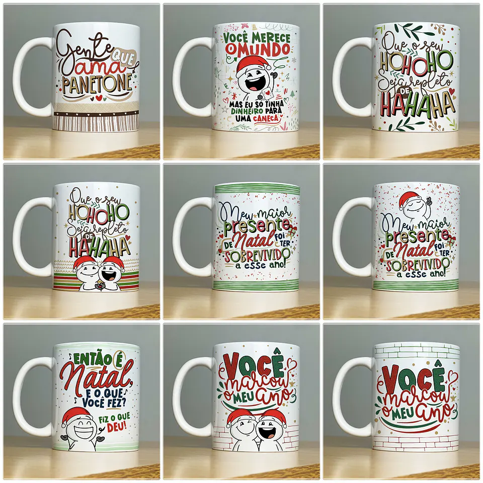 27 Artes para Caneca Natal Arquivo em Jpg  2