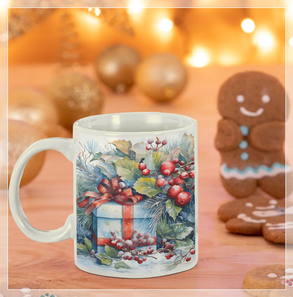 8 Artes para Caneca de Natal Diversos Arquivo em Jpg  3