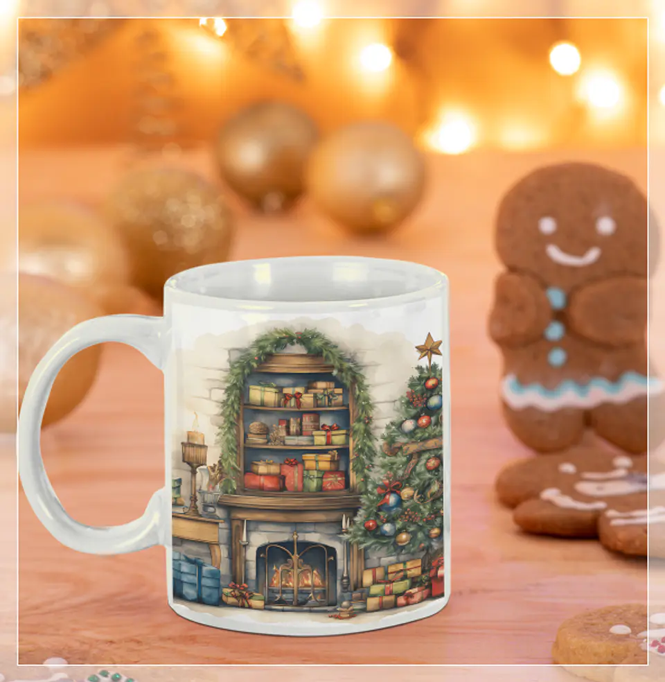 8 Artes para Caneca de Natal Diversos Arquivo em Jpg  4