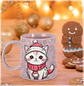 9 Artes para Caneca de Gatinhos Gato Pet Natal Arquivo em Jpg  - Thumbnail 4