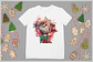 10 Artes para Camisa de Papai Noel do Rock Arquivo em CorelDraw - Thumbnail 1