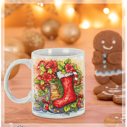 8 Artes para Caneca de Natal Diversos Arquivo em Jpg 