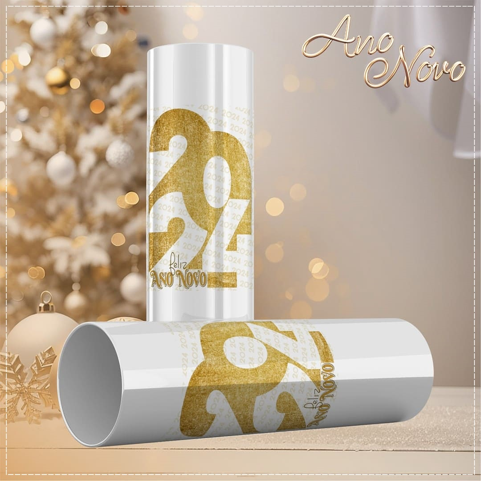 15 Artes para Copo Long Drink Ano Novo Arquivo em CorelDraw  2