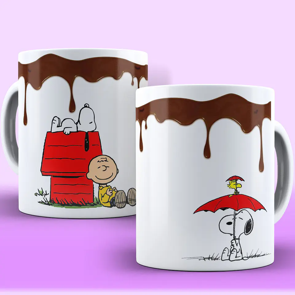 9 Artes para Caneca Snoop e Charlie Brow Arquivo em CorelDraw  7
