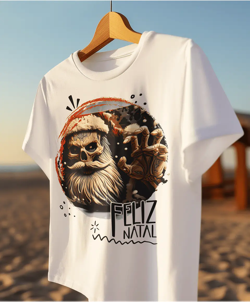 10 Artes para Camisa de Papai Noel de Terror Arquivo em CorelDraw 7