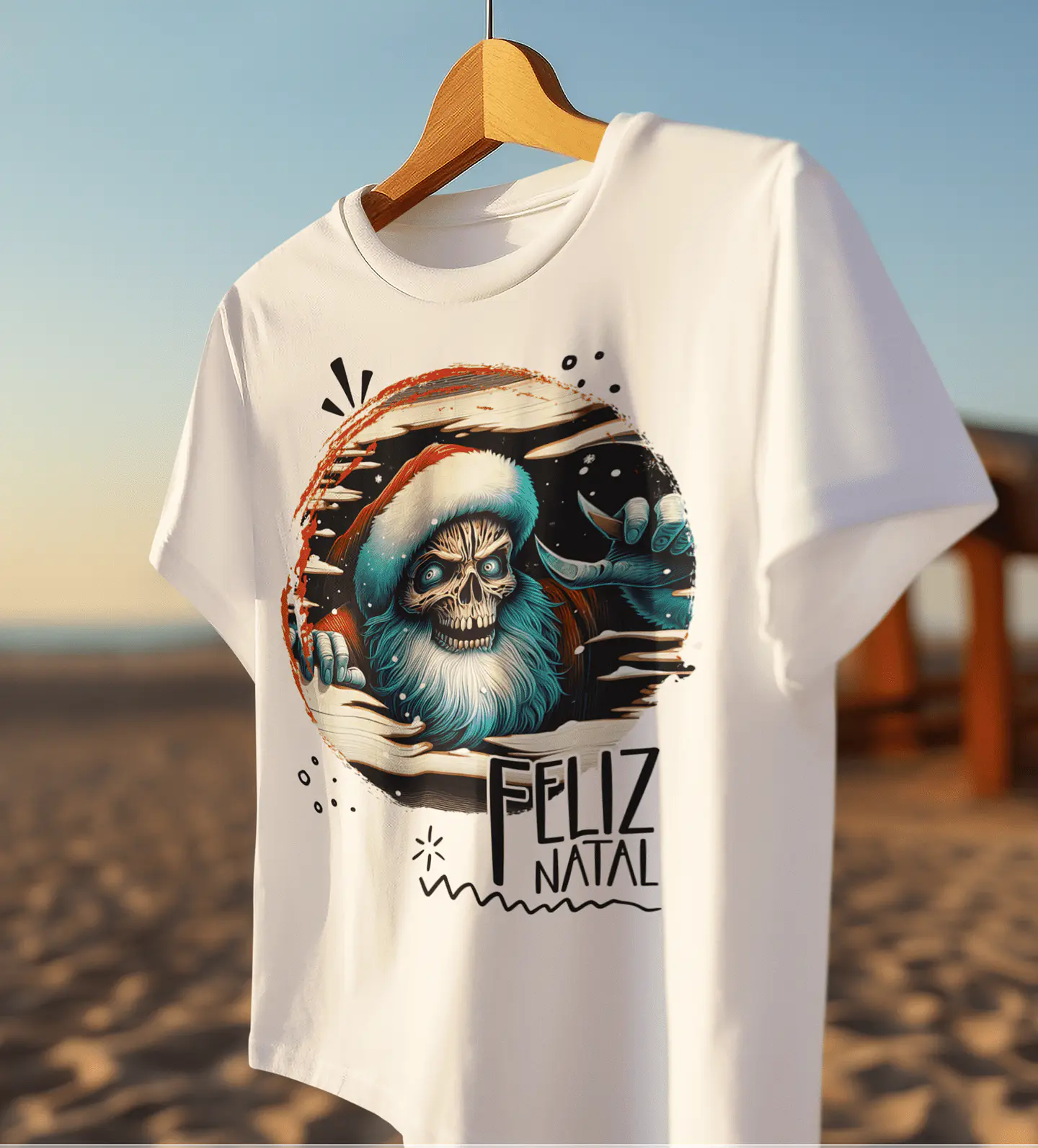 10 Artes para Camisa de Papai Noel de Terror Arquivo em CorelDraw 8