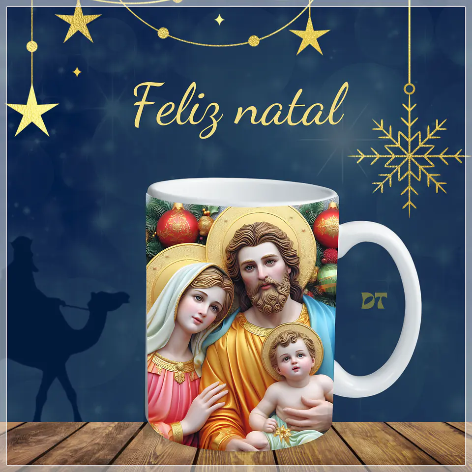 10 Artes para Caneca Presépio 3D Arquivo em Jpg 6