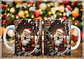 34 Artes para Caneca Natal Papai Noel 3D Arquivo em Jpg   - Thumbnail 3