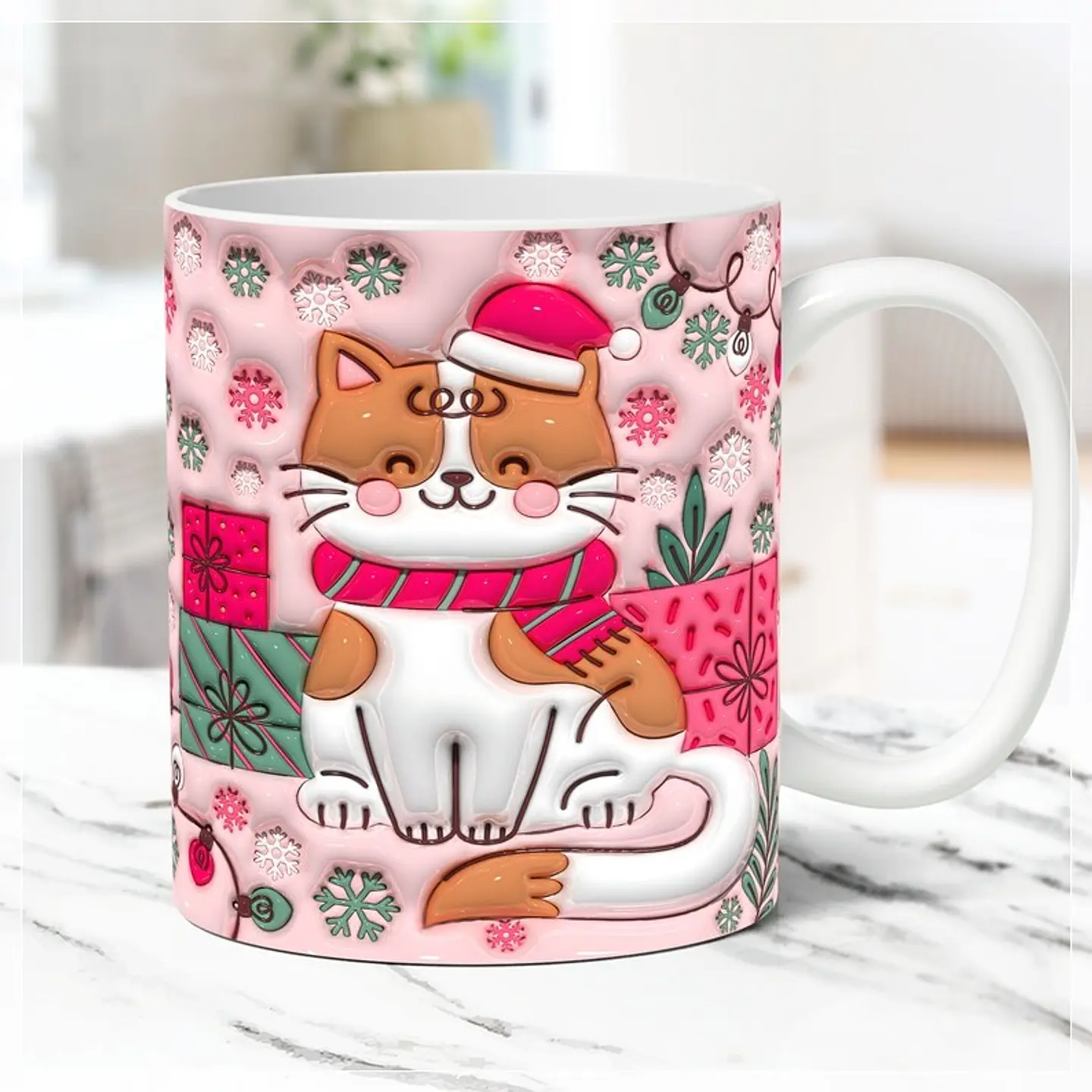 31 Artes para Caneca Natal Inflados 3D Arquivo em Jpg  5